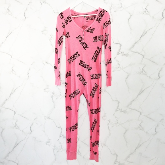 PINK Victoria's Secret Other - Victoria's Secret PINK Thermal One Piece Pajamas